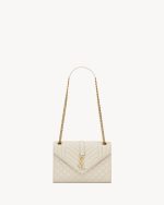 YSL ENVELOPE Medium in MATELASSÉ Lambskin